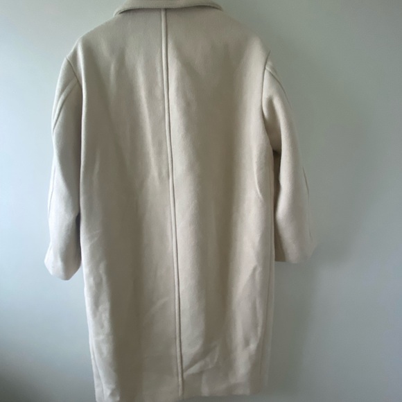 NWT Zara cream wool coat. - Picture 3 of 7
